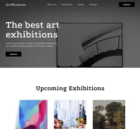 Art Museum template demo