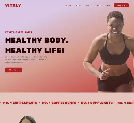 Vitaly template demo