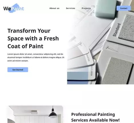 We Paint template demo
