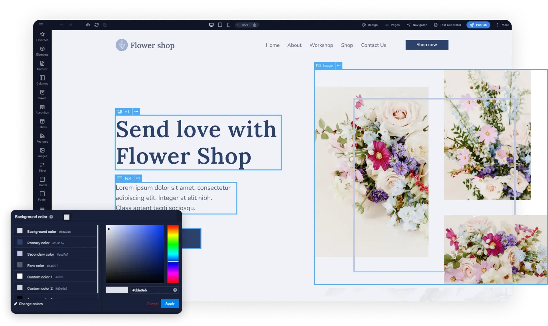 Website creation time cut by 70%